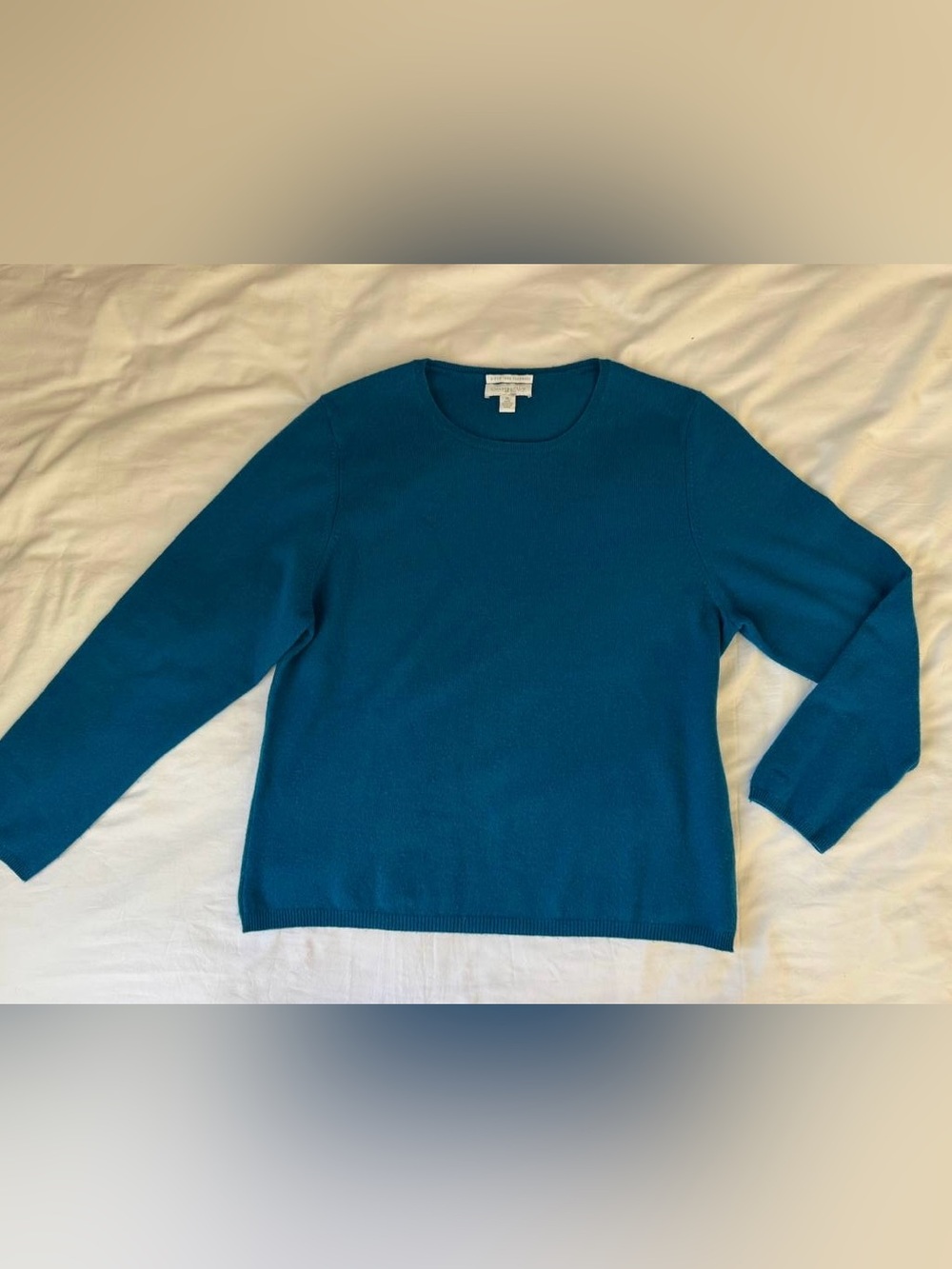 Charter Club 100% Cashmere Sweater XL Dark turquoise